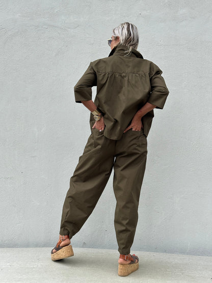 Gaspar Express - Colorado Poplin - Olive green