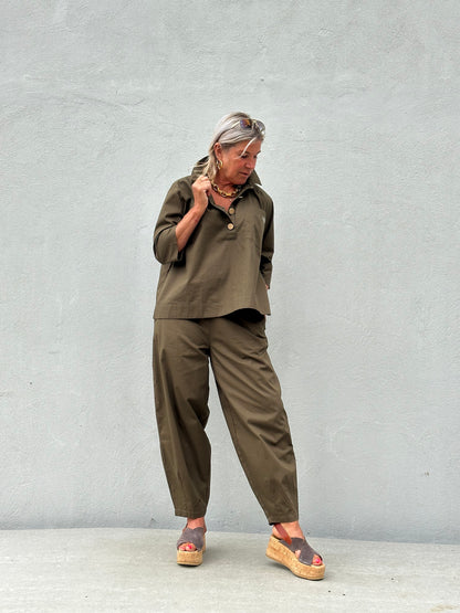 Gaspar Express - Colorado Poplin - Olive green