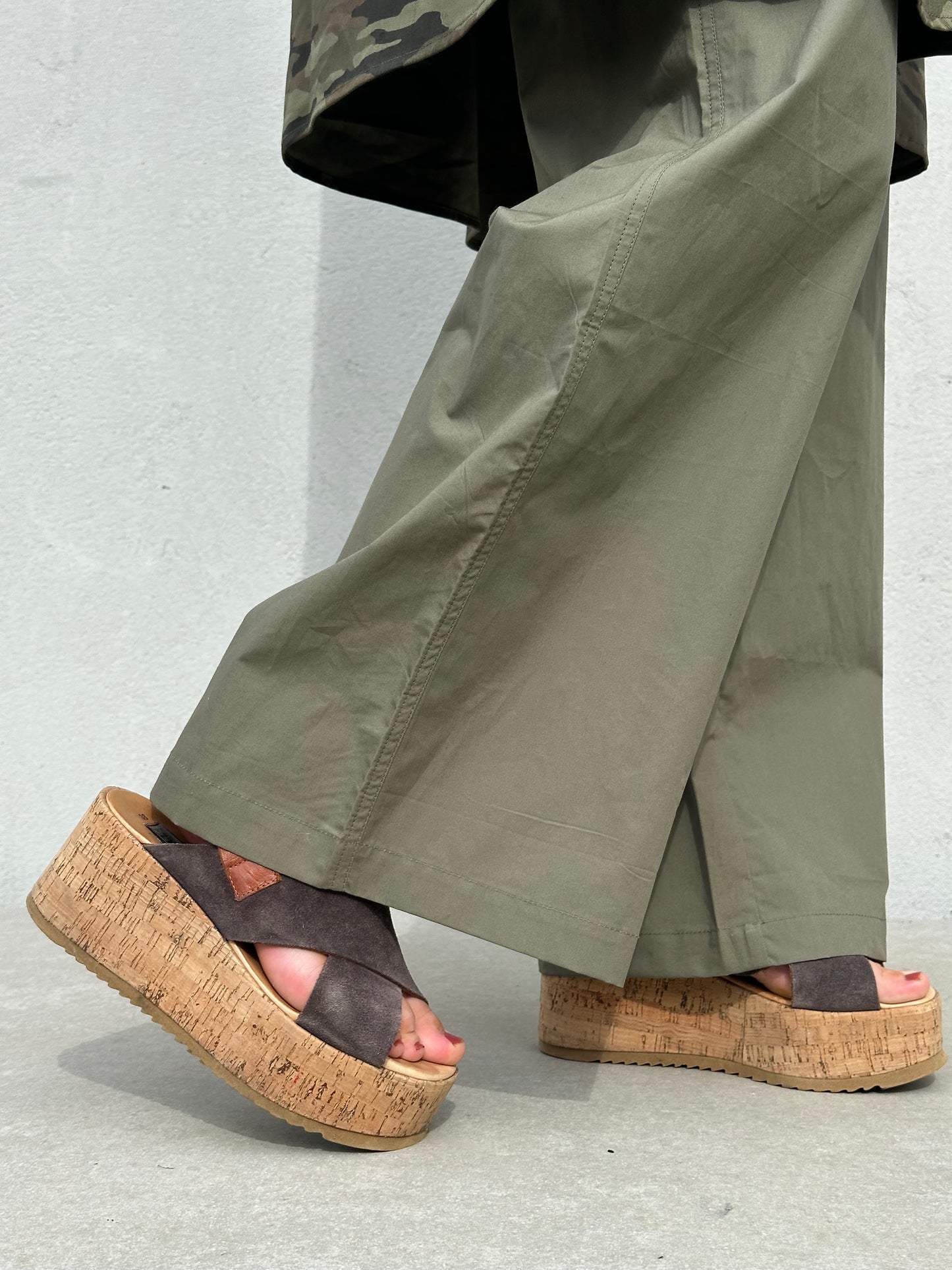 Gaspar Express - Honolulu Poplin -Dusty Green