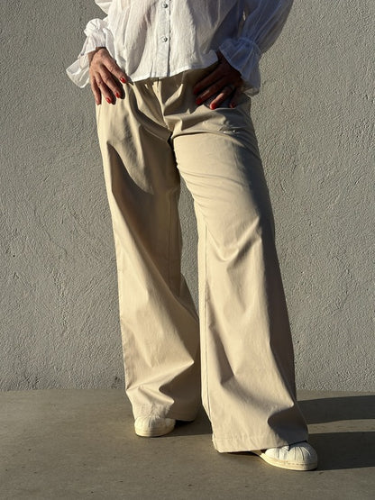 GASPAR Honolulu Poplin Pants - Sand
