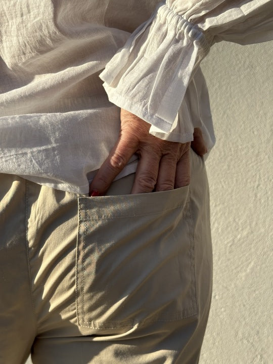 GASPAR Honolulu Poplin Pants - Sand