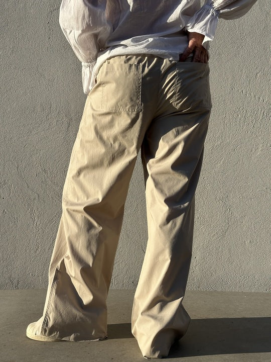 GASPAR Honolulu Poplin Pants - Sand