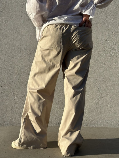 GASPAR Honolulu Poplin Pants - Sand