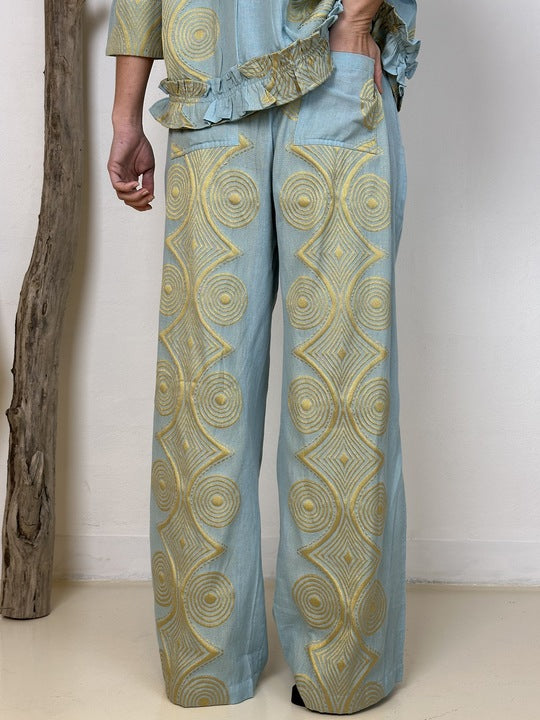 Honolulu Jacquard - Light blue