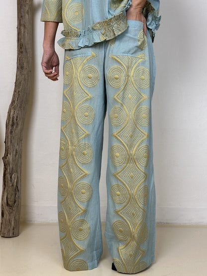 Honolulu Jacquard - Light blue