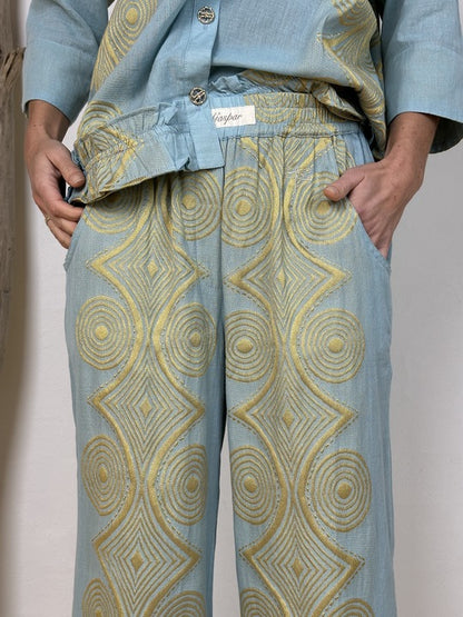 Honolulu Jacquard - Light blue