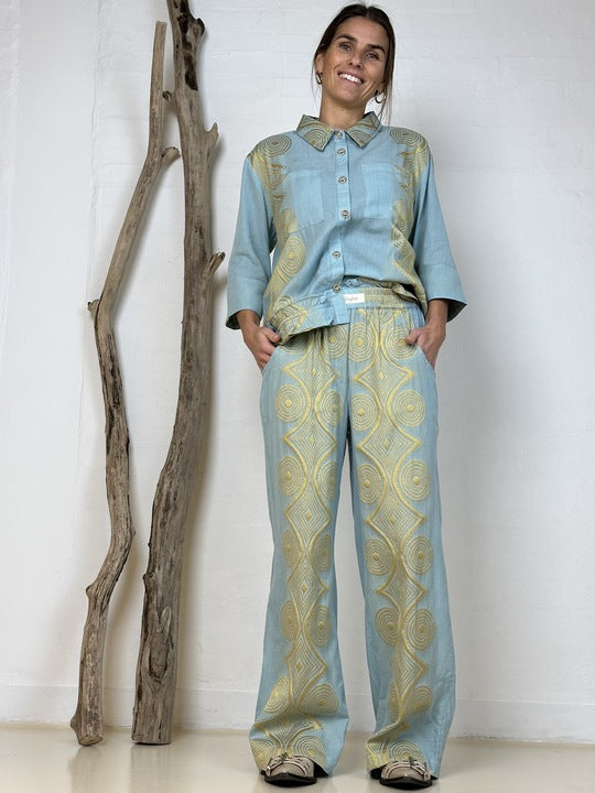 Vigo Jacquard - Light blue