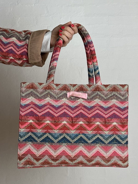 Tote Bag Jacquard - Pink