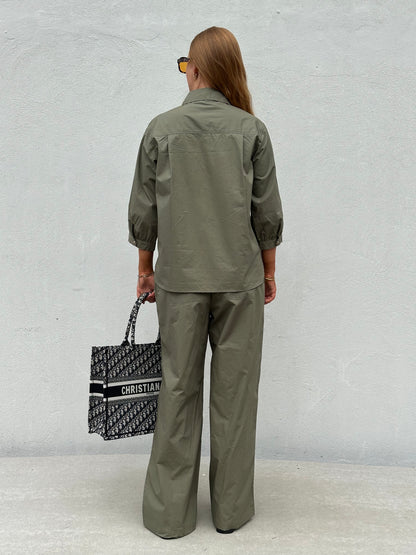 Gaspar Express - Oslo Poplin Shirt - Dusty Green