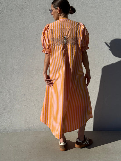 Gaspar Express TUNØ Stripe Dress - Orange