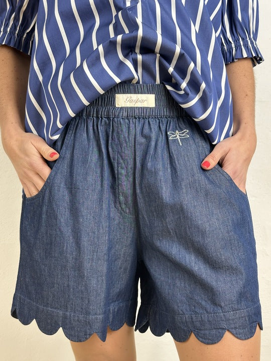 Gaspar Express - Honolulu Denim Shorts - Dark Blue