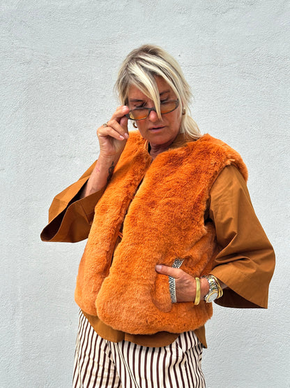 Gaspar Express - Duffy exclusive waistcoat - Orange