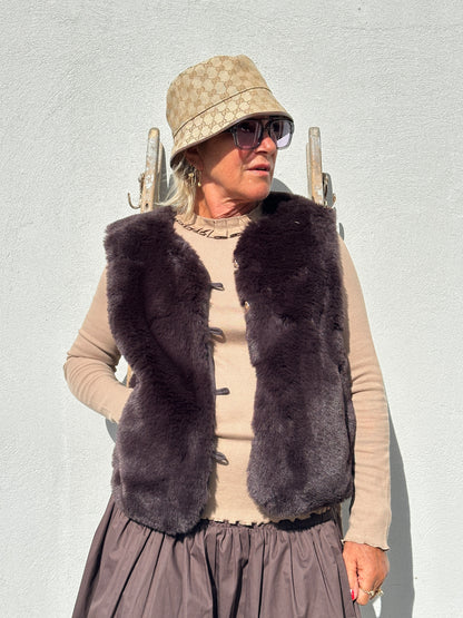 Gaspar Express - Duffy exclusive waistcoat - chocolate