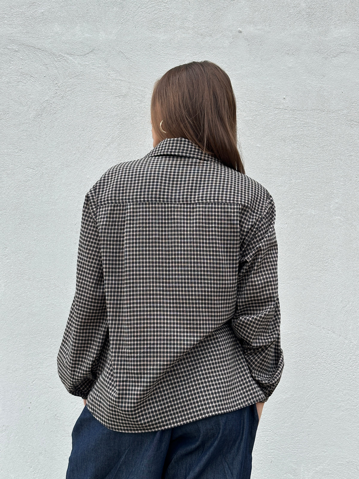 Gaspar Express - Aarhus Small Check Shirt - Black