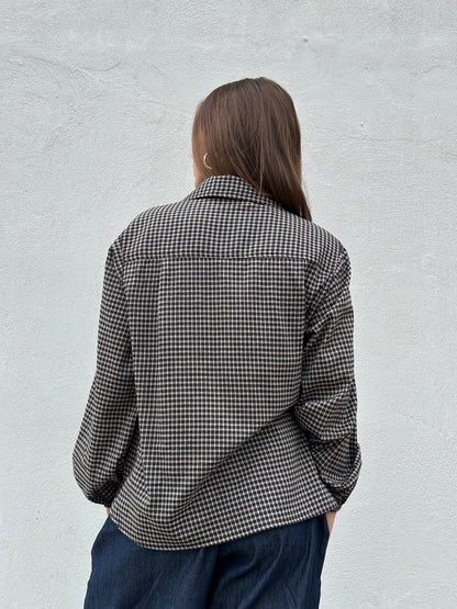 Gaspar Express - Aarhus Small Check Shirt - Black