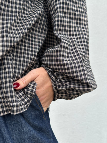Gaspar Express - Aarhus Small Check Shirt - Black