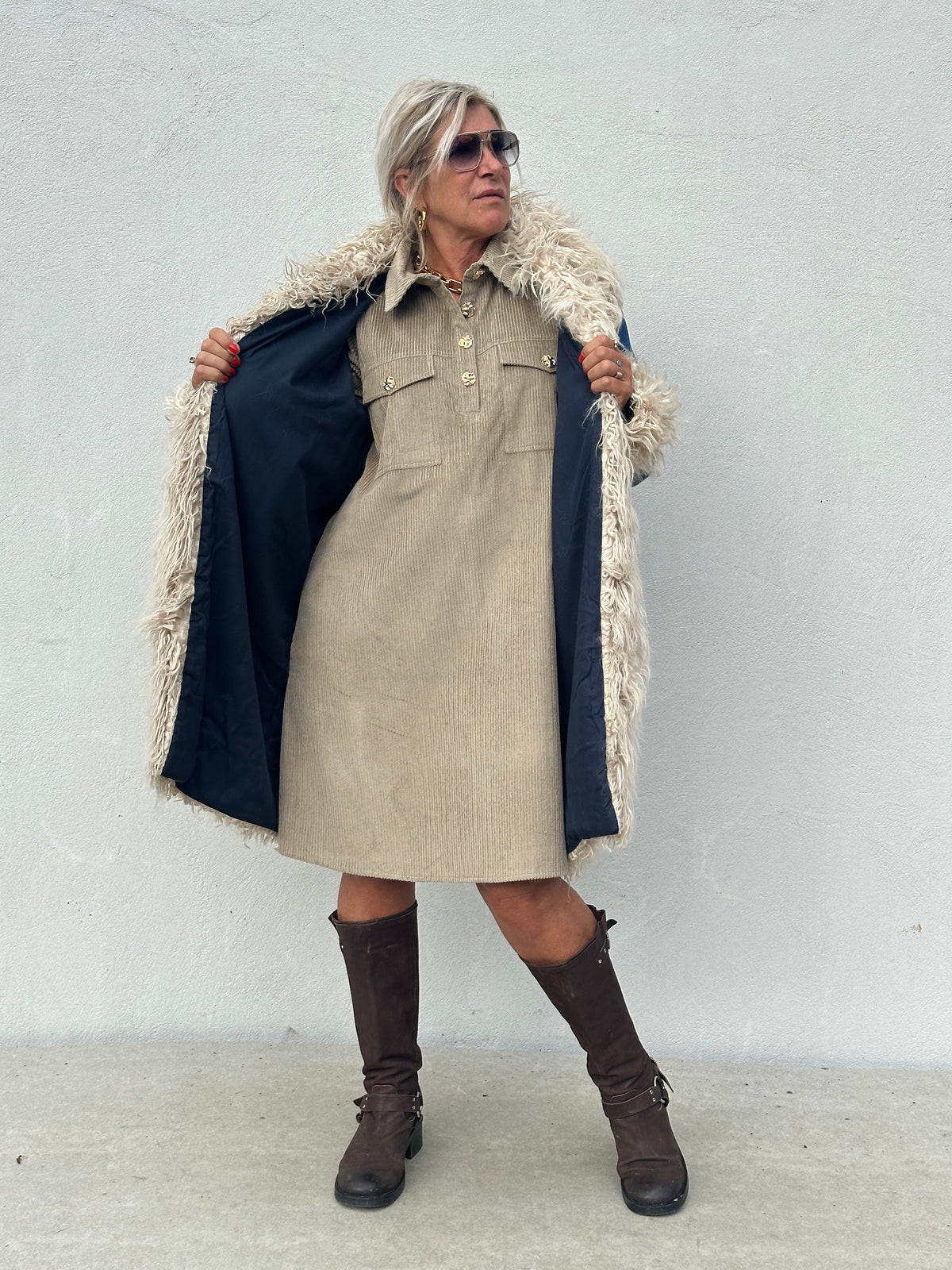 Gaspar Express - Boho Coat - Blue
