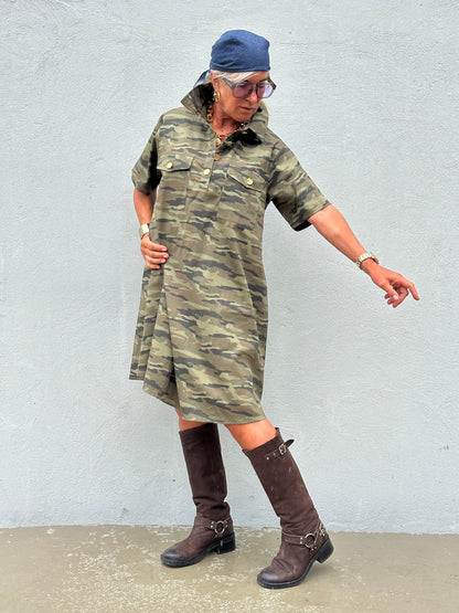 Gaspar Express - Nice Camo Dress - Green