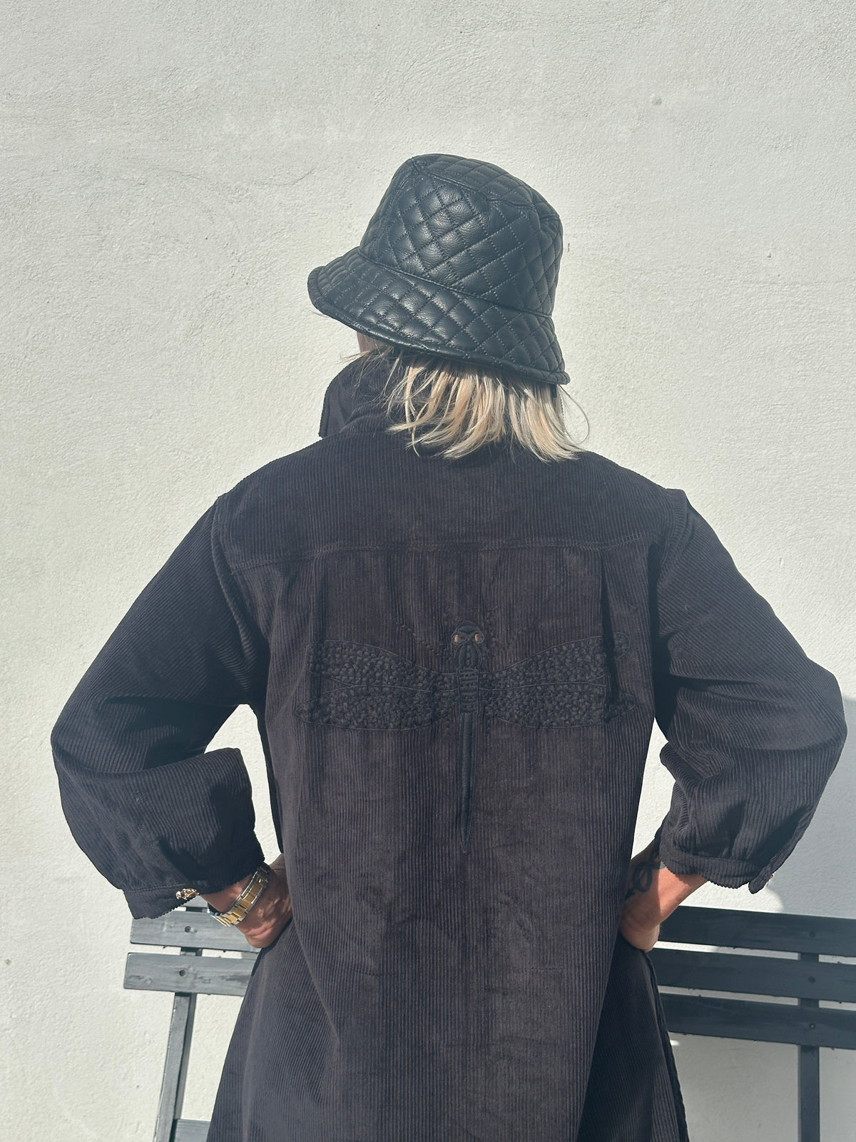 Gaspar Express - Nice Corduroy Dress - Black