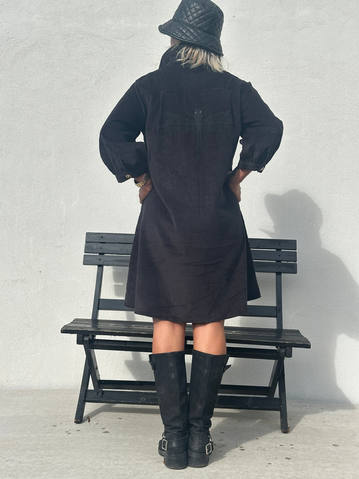 Gaspar Express - Nice Corduroy Dress - Black