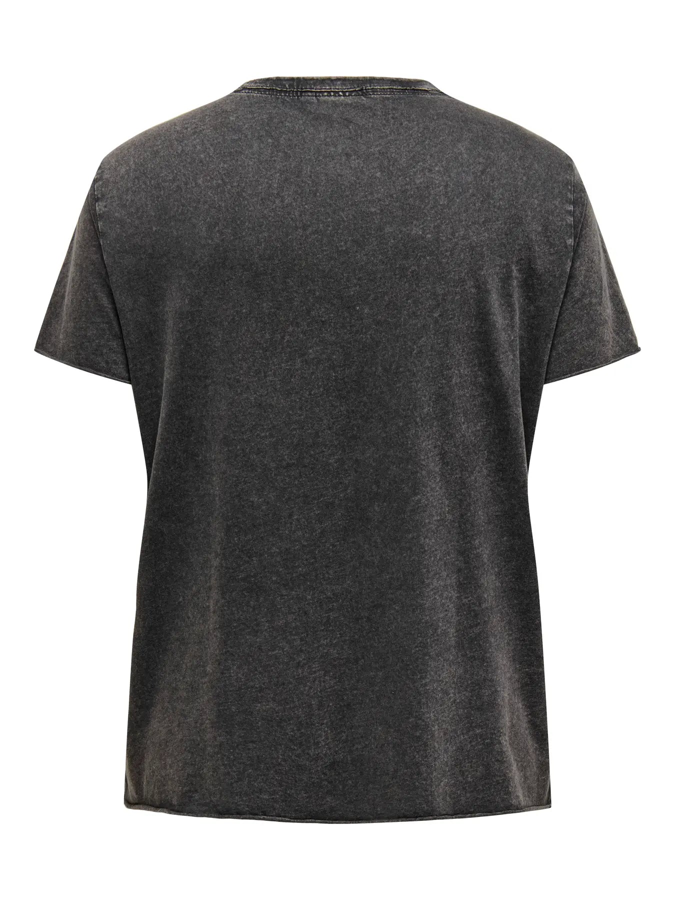 ryggen af grå t-shirt fra ONLY Carmakoma CARLUCY Top Black Texana wild