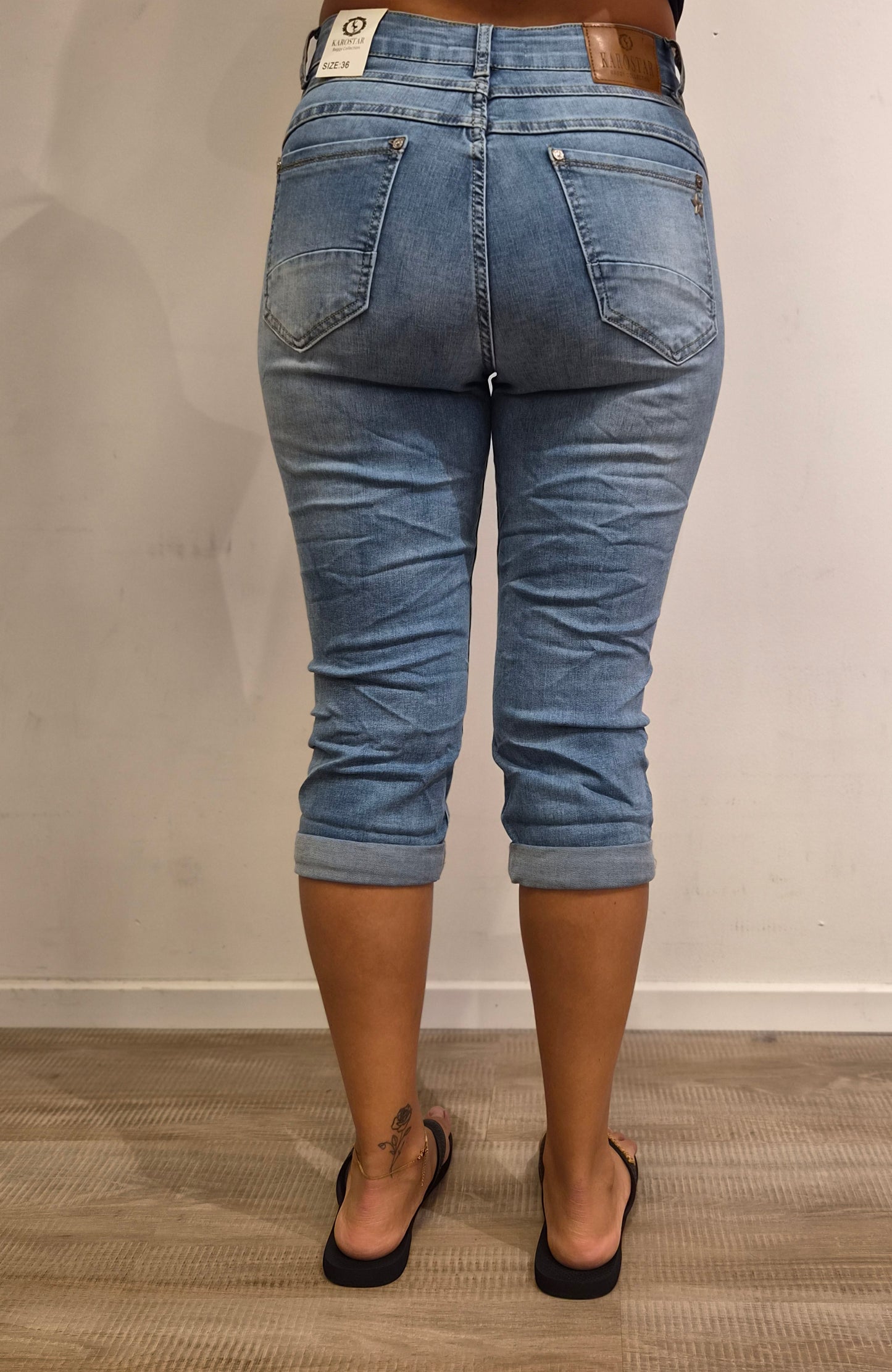 KAROSTAR denim knickers med knapper | KCM2933