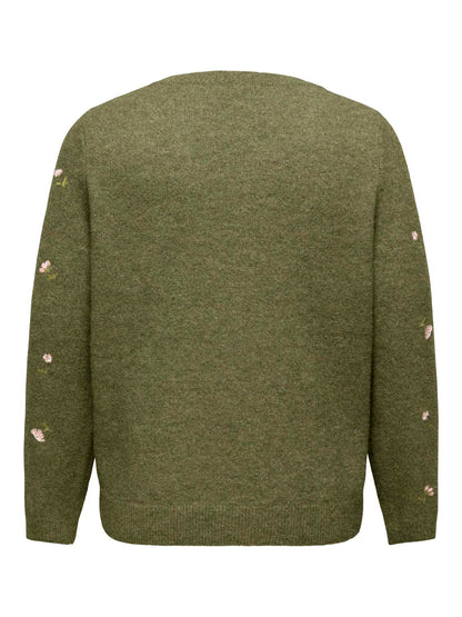 Only Carmakoma - Carshine - Pullover - Burnt Olive