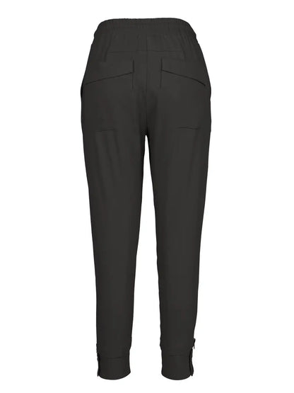 bagpå NÜ Tracy Trousers Black 41-15 sorte bukser med elastik og snøre i taljen