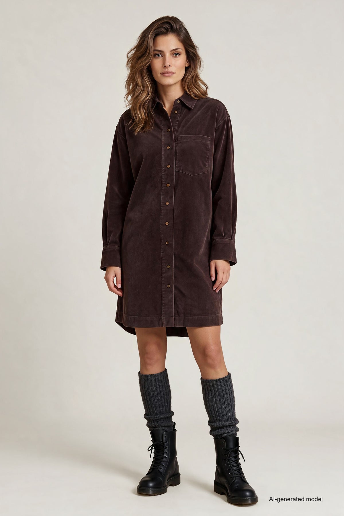 LUXZUZ // ONE TWO - Makiena Dress - 799 Choco Lux