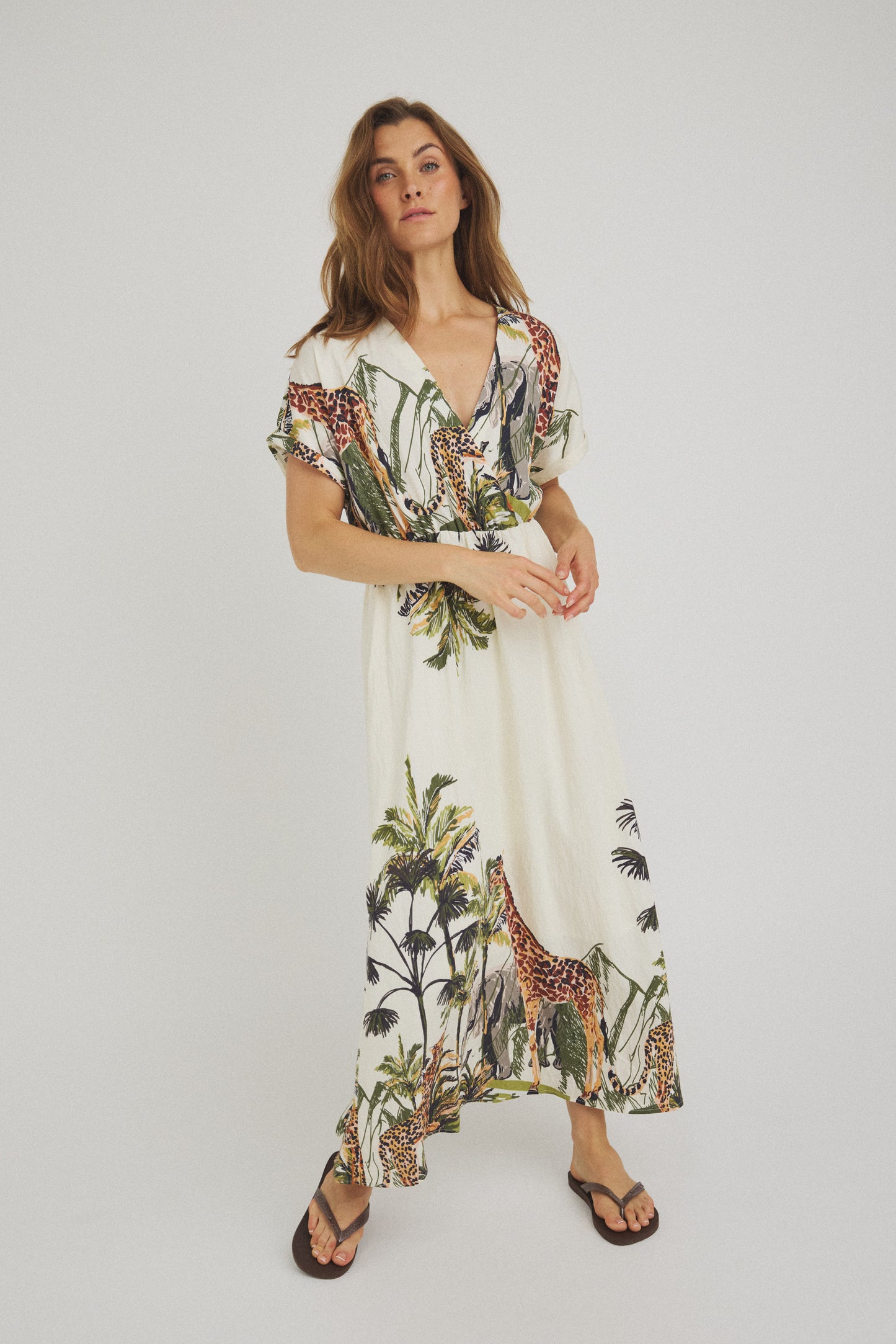 LUXZUZ // ONE TWO - Via Dress - Off White 7038