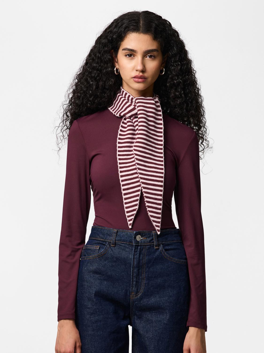 Pieces - Komma - Scarf - Tawny Port