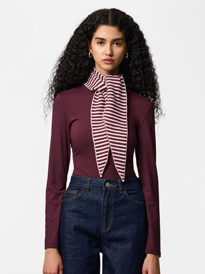 Pieces - Komma - Scarf - Tawny Port