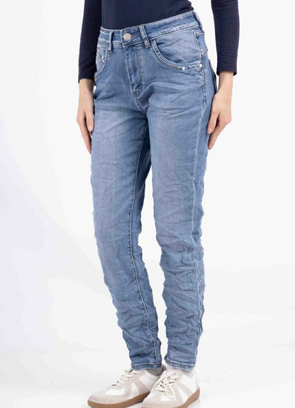 Karostar denim jeans LIGHT BLUE slim fit | KM2704
