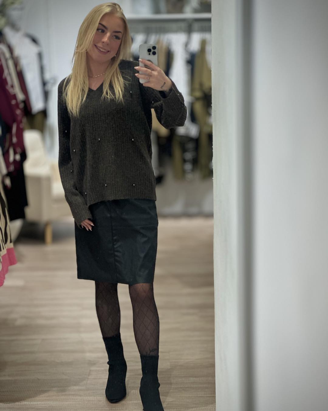 brun strik Freequent FQPEARLY-PULLOVER | Coffee Bean Melange