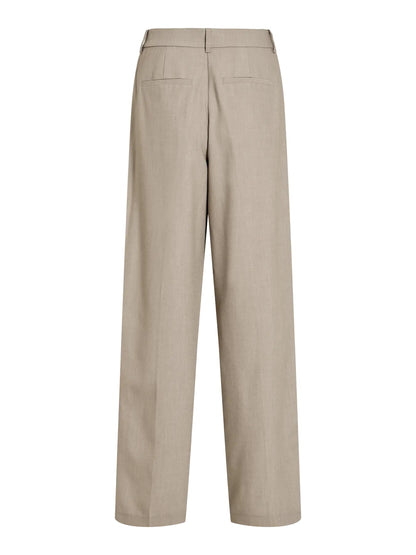 VILA VISIFFE HW STRAIGHT PANTS - NOOS - Seneca Rock MELANGE