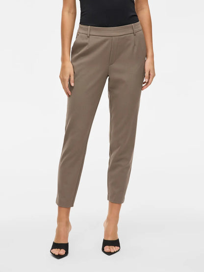 VILA VIVARONE HW SLIM PANT | Falcon