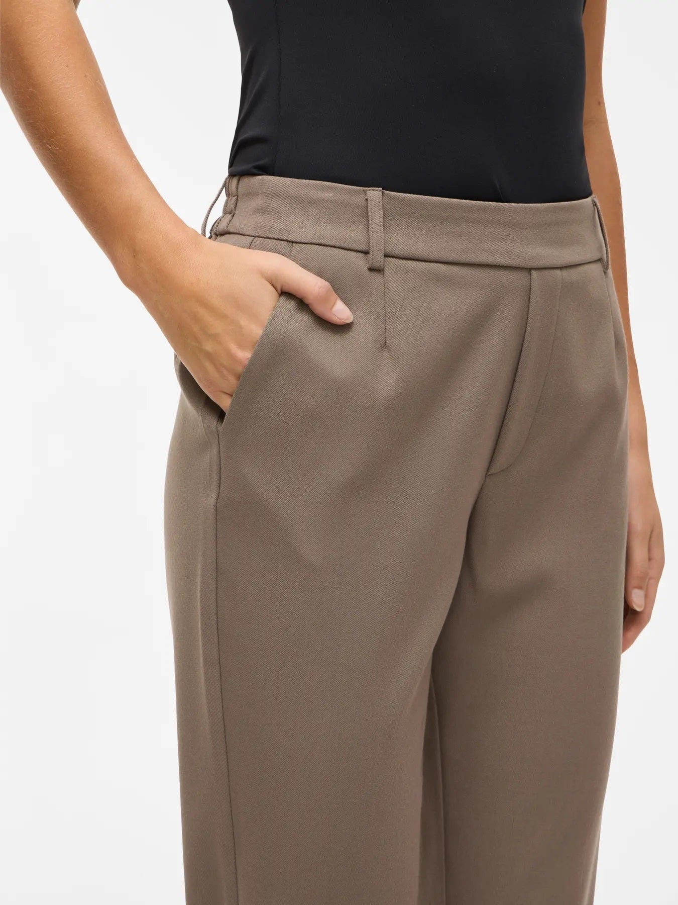 VILA VIVARONE HW SLIM PANT | Falcon