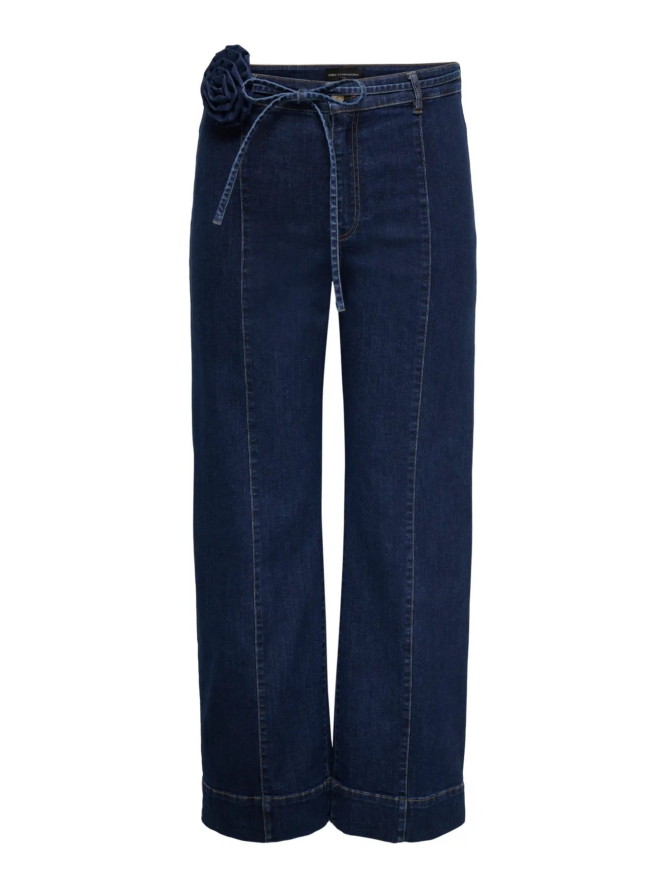 ONLY Carmakoma CARMADISON HW Wide Jeans | Dark Blue Denim