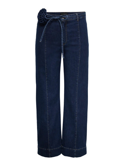 ONLY Carmakoma CARMADISON HW Wide Jeans | Dark Blue Denim