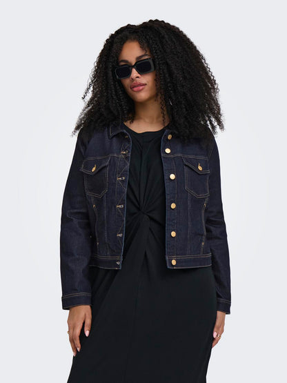 Only Carmakoma - Carwespa - Jakke - Dark blue denim
