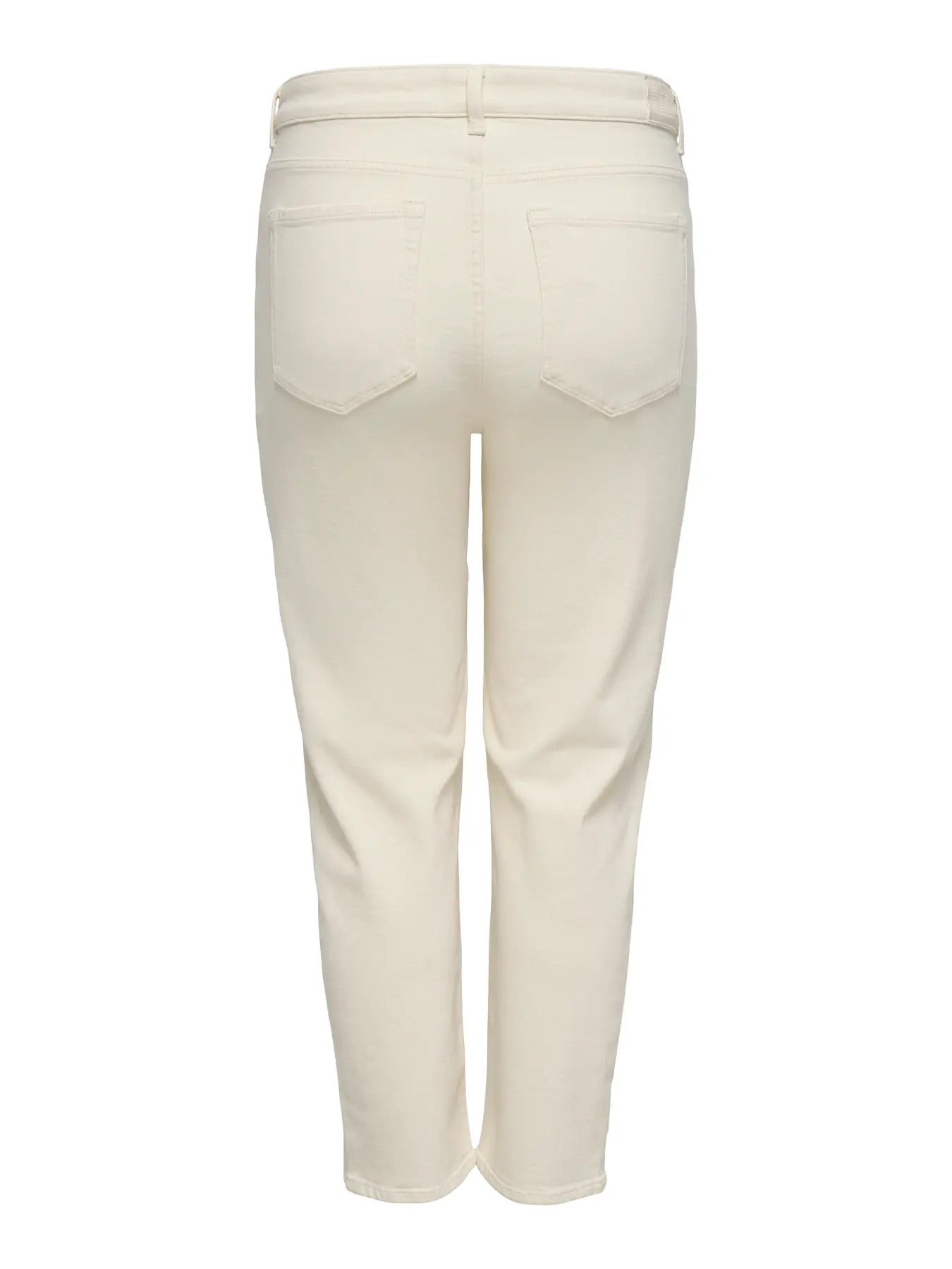 hvide jeans ONLY Carmakoma CAREMILY STRAIGT ANK DNM Ecru