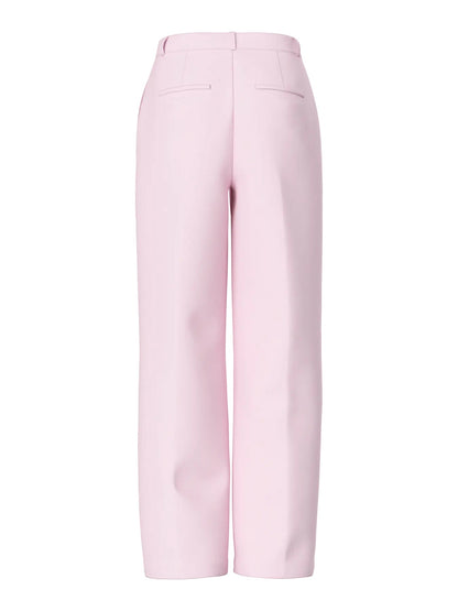 PIECES ROSA HW WIDE PANT NOOS BC - Roseate Spoonbill