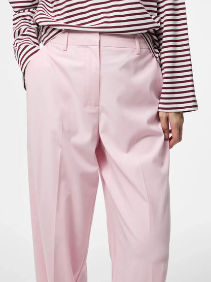 PIECES ROSA HW WIDE PANT NOOS BC - Roseate Spoonbill