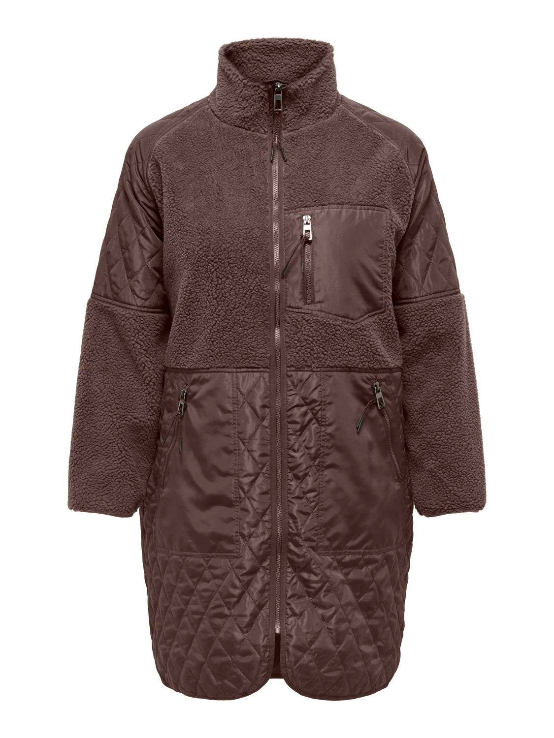 Only Carmakoma - Caroio - Coat - Chocolate Martini