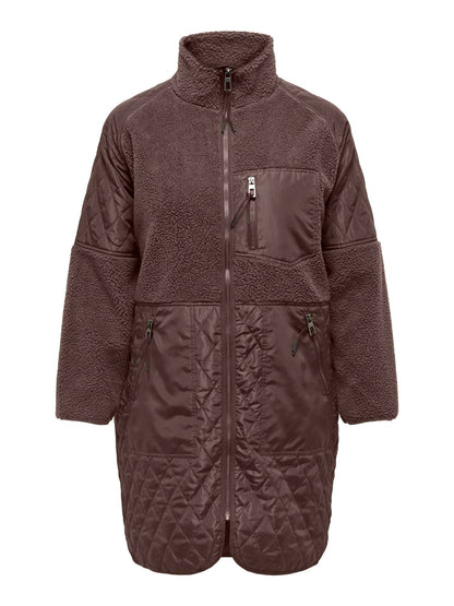 Only Carmakoma - Caroio - Coat - Chocolate Martini