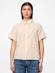 PIECES PCSALLY SS SHIRT WVN NOOS | Nomad Cloud dancer