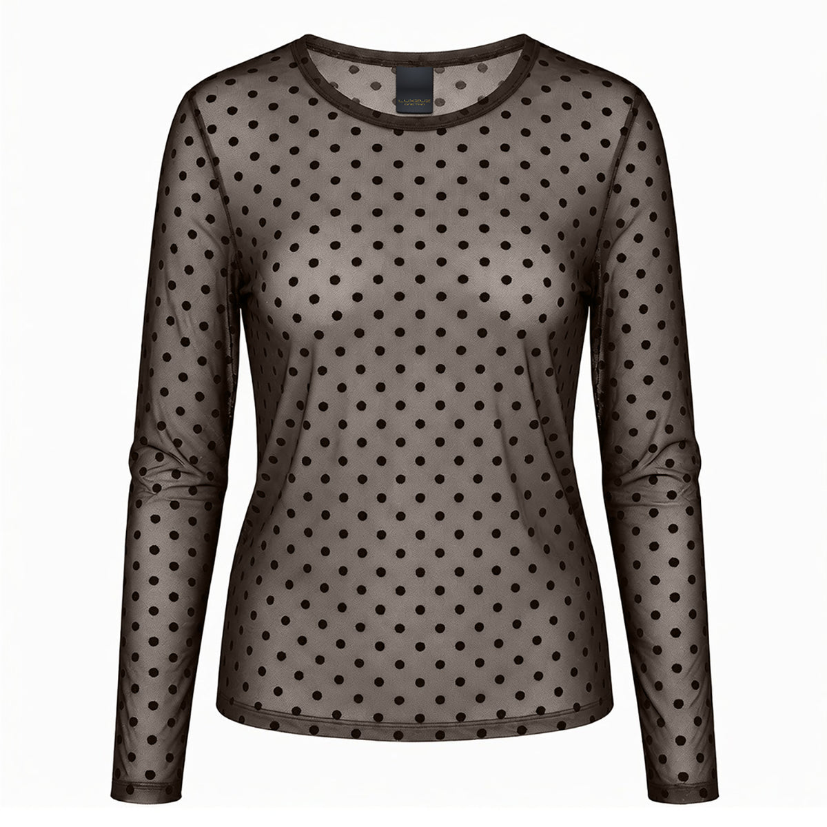 LUXZUZ // ONE TWO - Dot Mesh T-shirt - 787 Delicioso