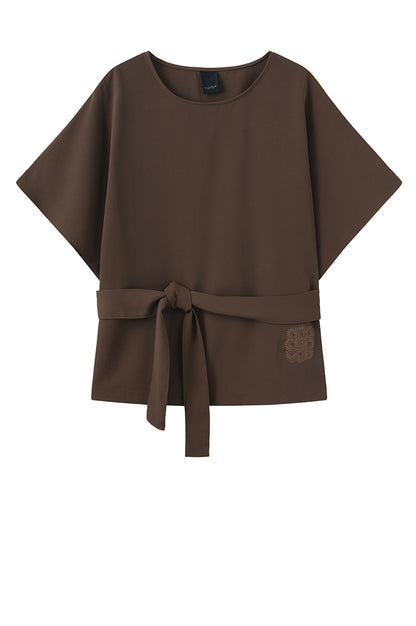LUXZUZ // ONE TWO Irka Bluse - 749 Rain Drum