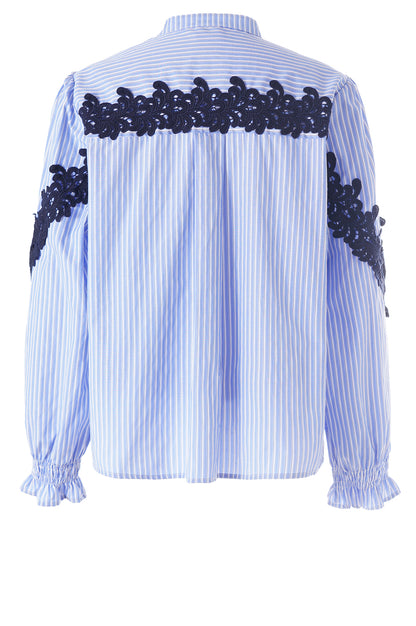 Hanna Bluse – 535 Kolonieblau