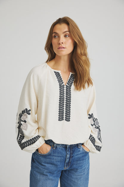 LUXZUZ // ONE TWO - Adel Blouse - 741 Ecru